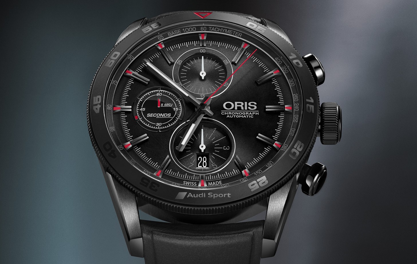 Oris AUDI SPORT LIMITED EDITION III 774 7661 7784 SET RS Titanium Black Rubber Machtwatch